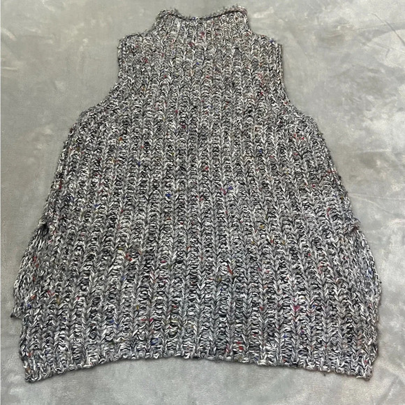 Anthropologie Moth "Joelle" Mock Neck Sleeveless High Low Sweater 27285 - Picture 4 of 11